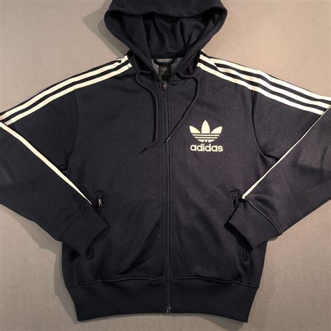 Adidas zip up hoodie vintage